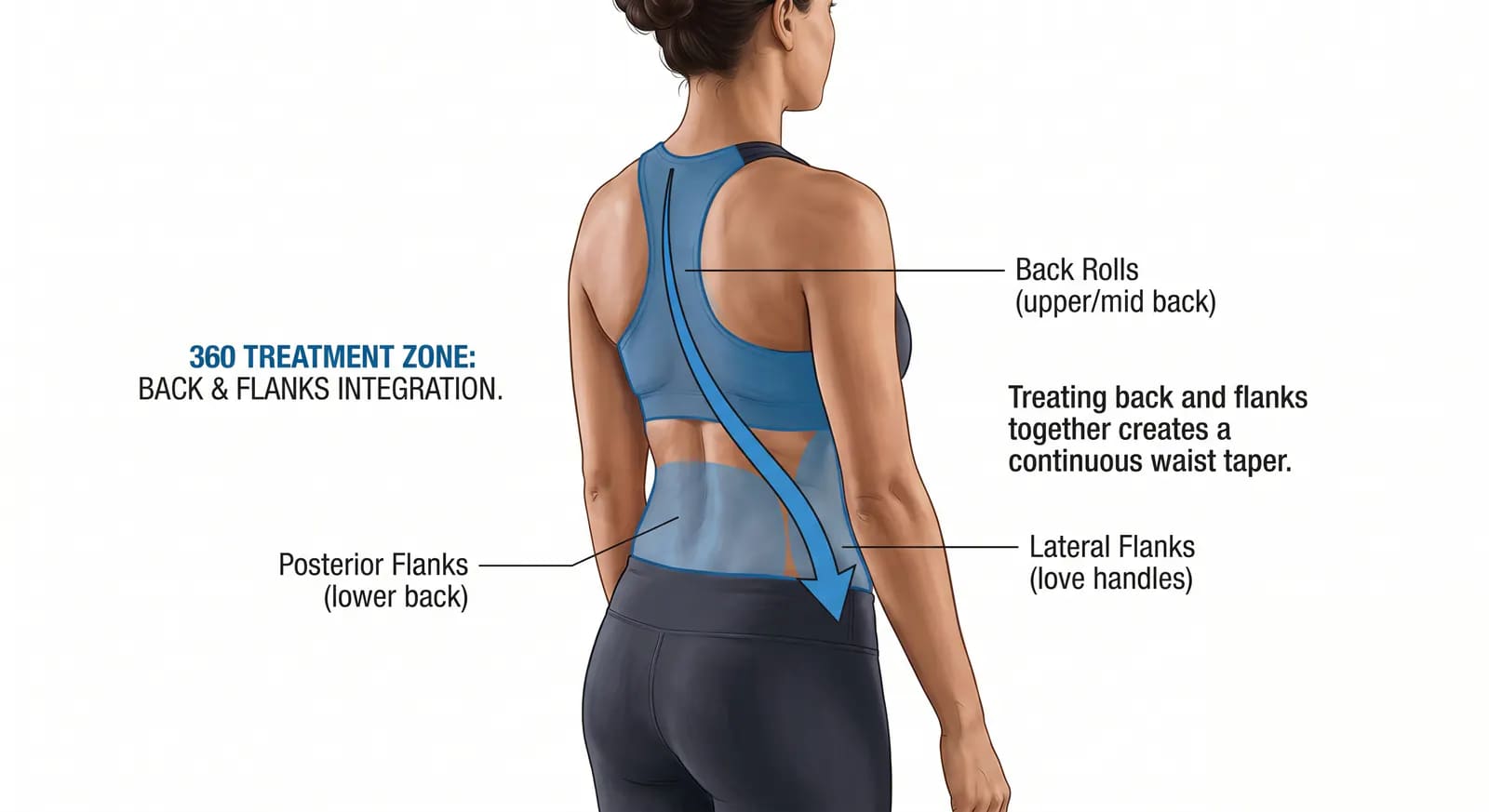 back liposuction combined with arm or flank treatment for comprehensive upper-body contouring